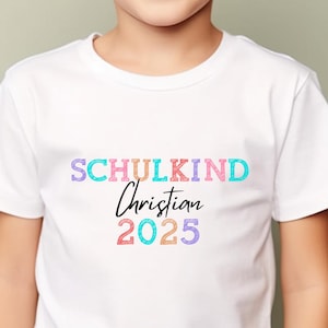 Personalized First Day of School T-Shirt - Schulkind 2025 Gift