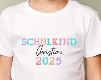 Personalized First Day of School T-Shirt - Schulkind 2025 Gift