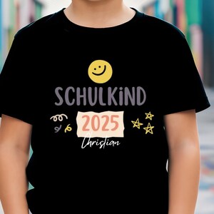 Personalized First Grade 2025 Organic Cotton Shirt - Einschulung Gift