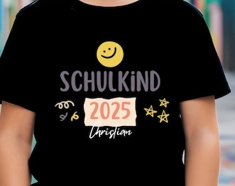 Personalized First Grade 2026 Organic Cotton Shirt - Einschulung Gift