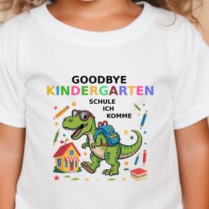 Camiseta Schulkind 2025, Camisa Dino Schultüte, Einschulung Geschenk, Erstklässler, Adiós jardín de infantes, Camisa Schule Ich Komme Einschulung