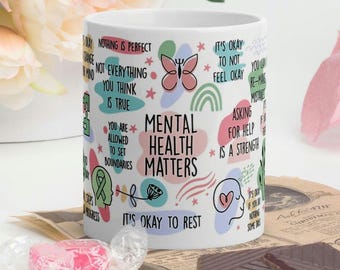 Mental Health Coffee Mug: Self Love & Positive Affirmations