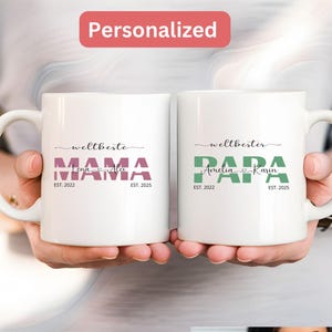 Taza de papá con el mejor papá del mundo, regalo para el día del padre, regalo para papá primerizo, mejor papá, regalo para baby shower, regalo para mamá y papá primerizos, personalizar