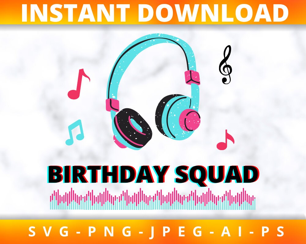 Download Tik Tok svg TikTok birthday svg file TikTok clipart TikTok | Etsy