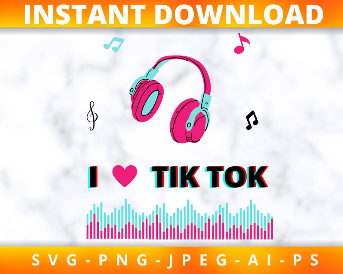 Tik Tok svg TikTok birthday svg file TikTok clipart TikTok