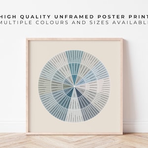 Peut inclure: Une affiche circulaire de couleur bleue et grise avec le mot "WORTH" au centre et une liste de traits de caractère positifs qui l'entourent. L'affiche est encadrée dans un cadre en bois clair et est affichée sur un mur blanc.