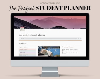 Digital Student Notion Planner | Academic Template (Digital Download)