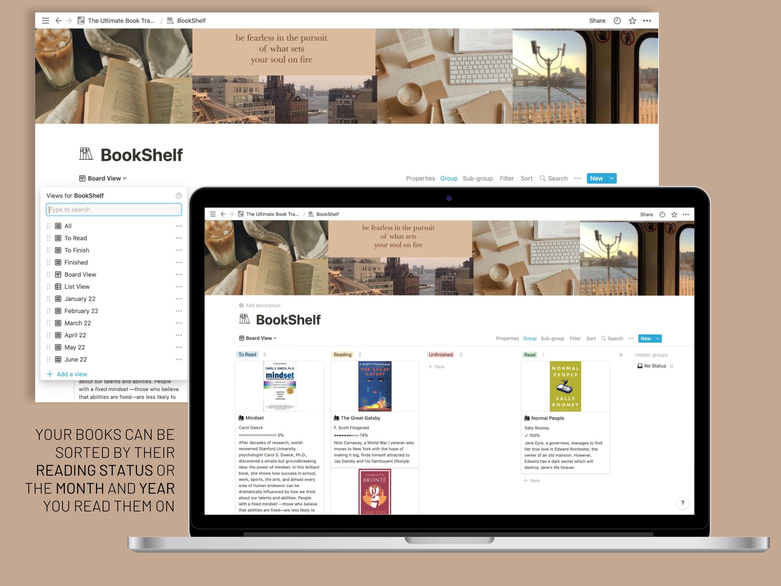 Ultimate Book Tracker | Notion Template, Digital Planner (digital ...