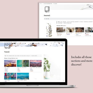 May include: A screenshot of a website with a travel journal theme. The website features a section called "Places to See While You Travel" with images of various destinations, including Rome, Italy, Post-Covid Montreal, South Island, New Zealand, Egypt, and Rio de Janeiro, Brazil.