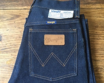 Wrangler Vintage Deadstock 11-015D Early 80s W28 L34 Actual Size Measured/Taille Measurée W27-34.5Fr L35.5-89cm Perfect Condition! OUR!