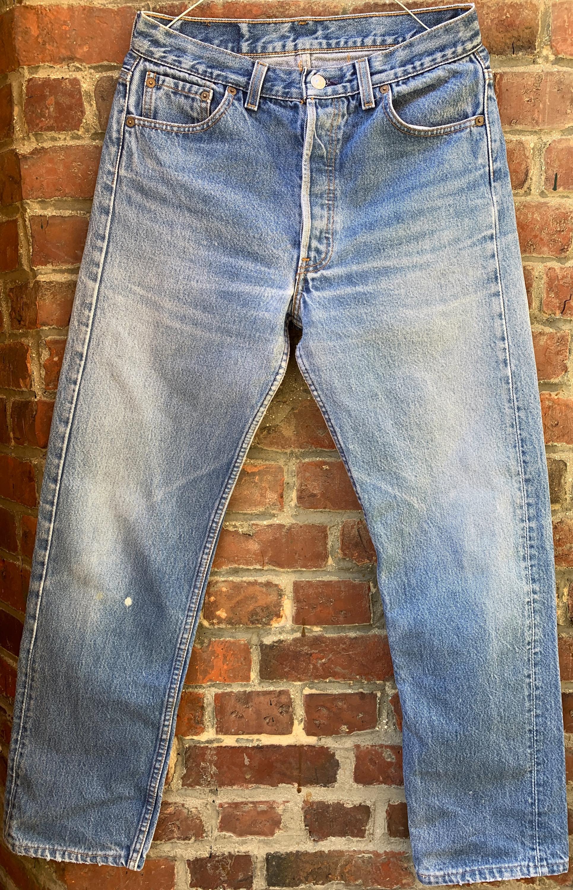 【極上】90s リーバイス501 USA w30 L32相当 90s Vintage Made in USA Levi's 501 Straight Denim Pants BL