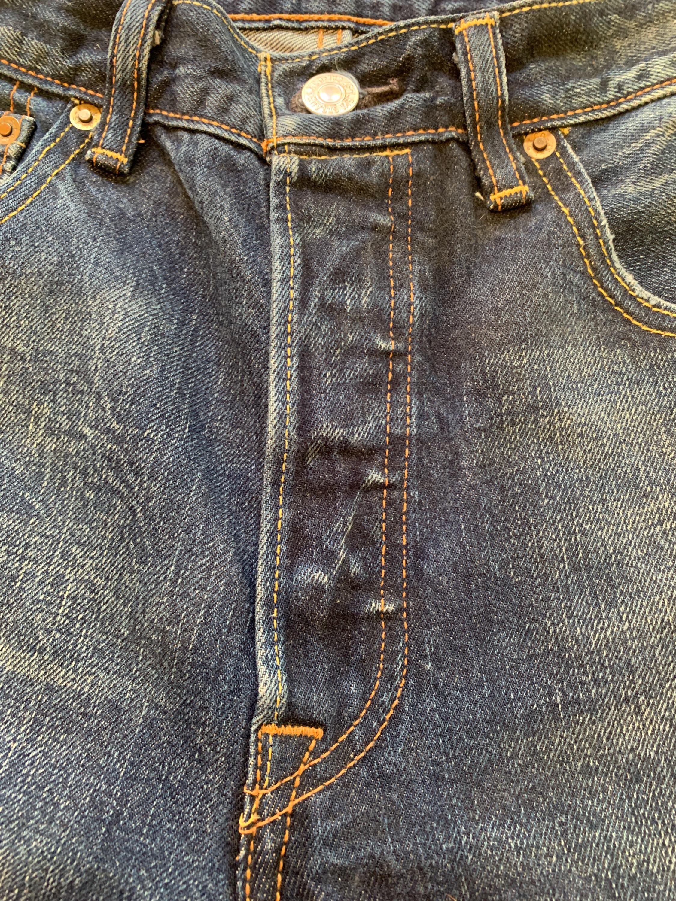 Levi's 501 Vintage W32 L34 Actual Size Measured/taille Measurée