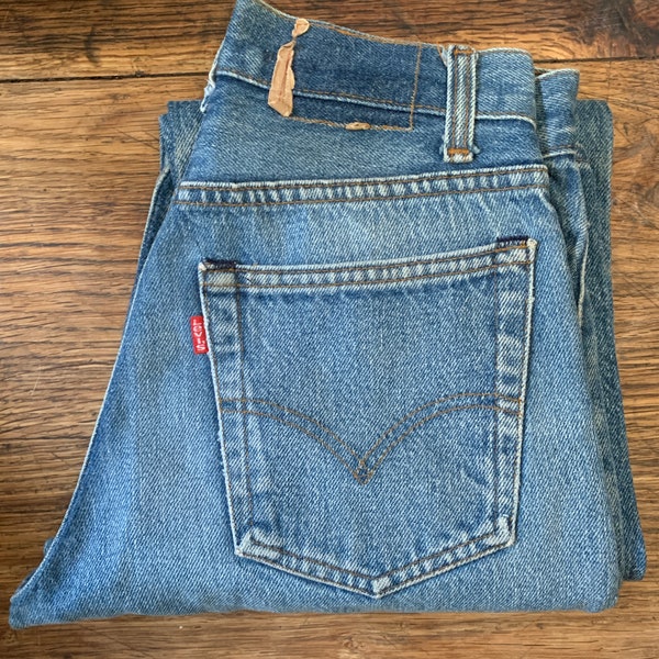 Levis 501 Vintage "Black Bartack" Made in USA W27 L30 Actual Size Measured/Size Actual Measured W24-30Fr L28-70cm Extra Rare Small size!!!