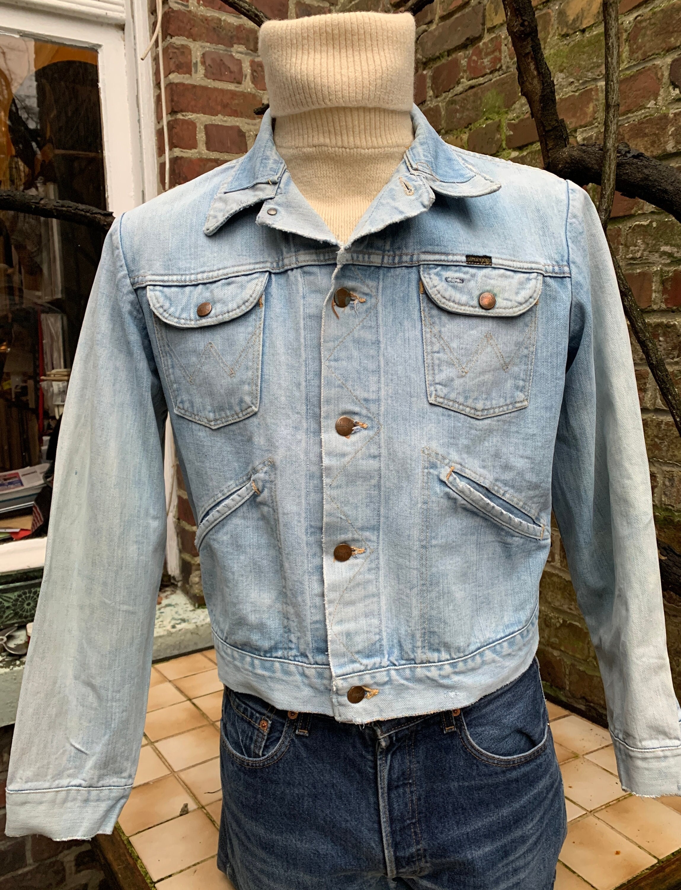 Wrangler Selvedge Vintage Jacket 1960s 124MJ Trucker Jacket Wrangler Selvedge Vintage Jacket 1960s 124MJ Trucker Jacket