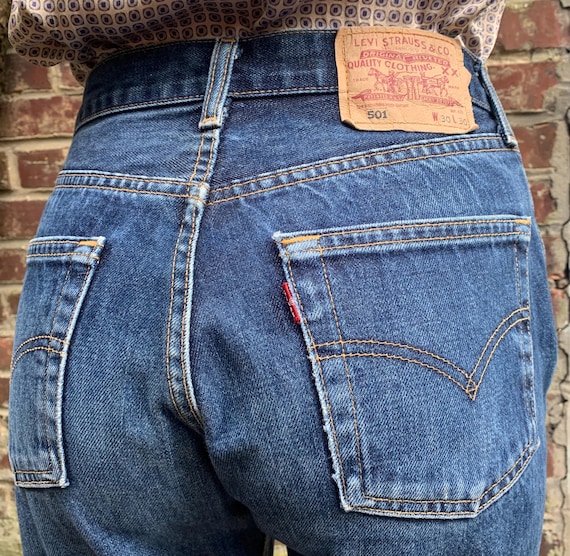 90s Levi's 501 Vintage W30 L30 Actual Size Measured/size Actual