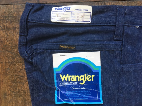 Wrangler Vintage Deadstock Bell Bottoms 11-146 Blue B… - Gem