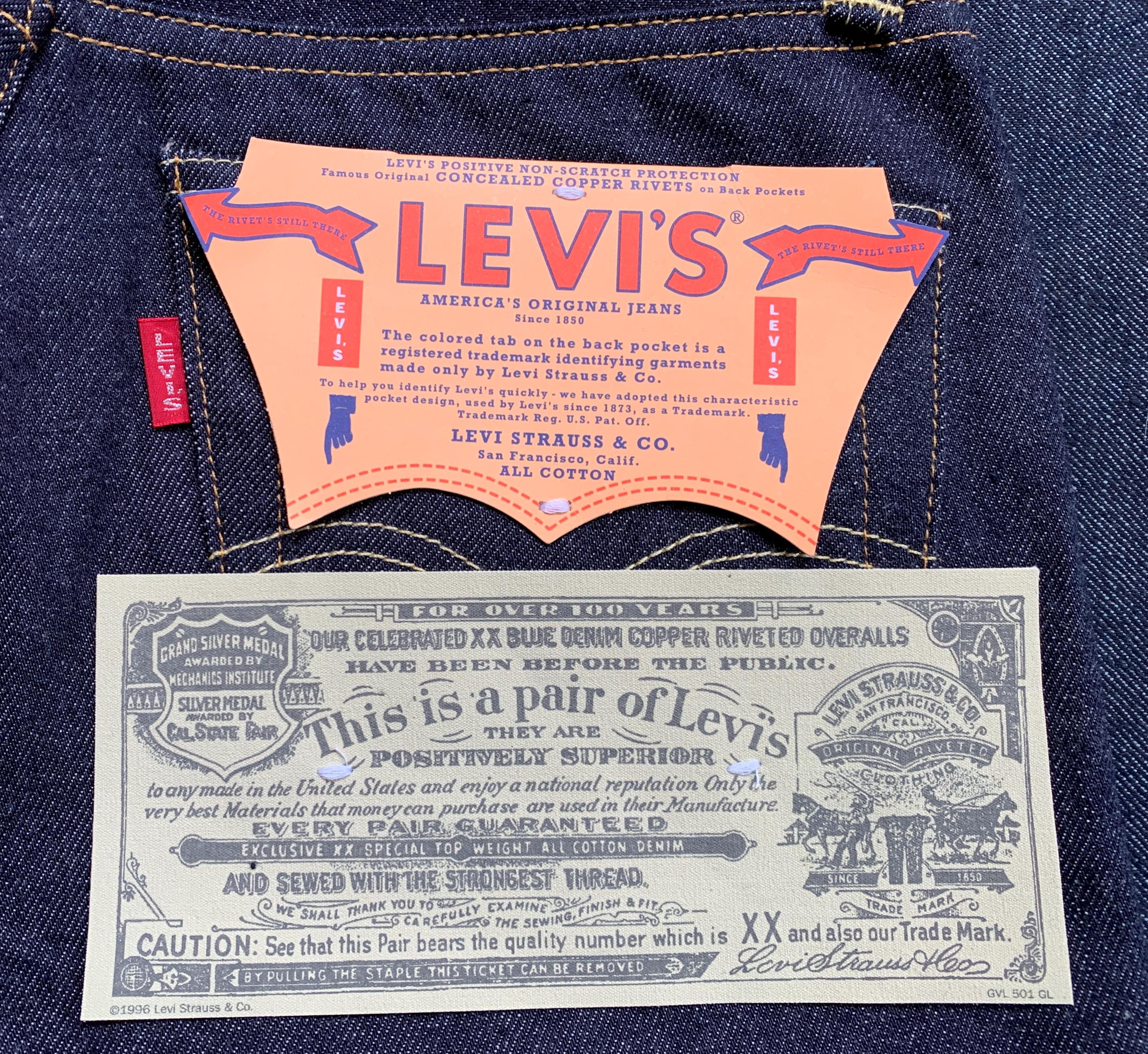 Levis Vintage Clothing Lvc 501 1947 - Etsy Canada