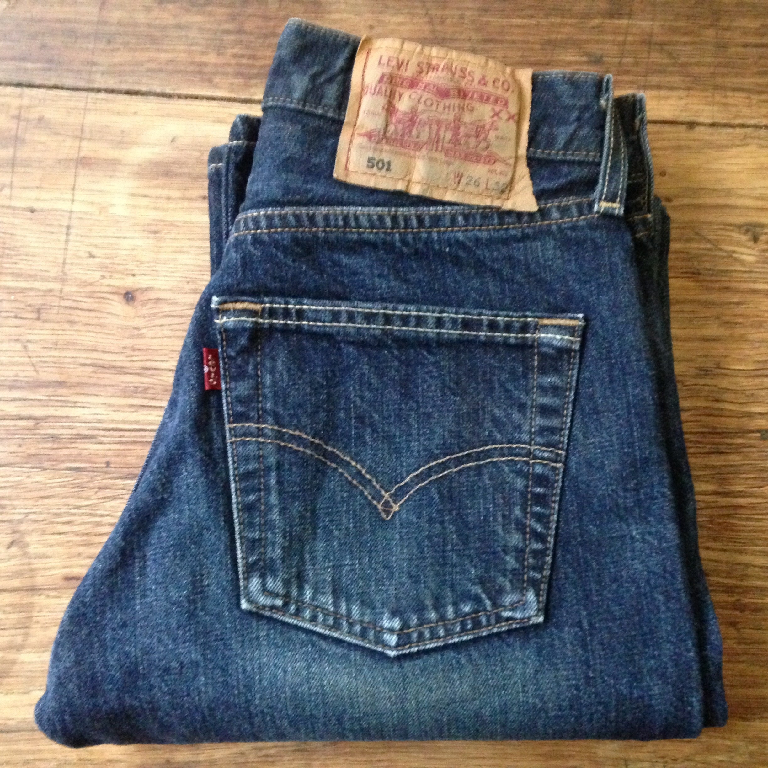 Levi's 501 Vintage W26 L32 Very Good Condition Actual | Etsy