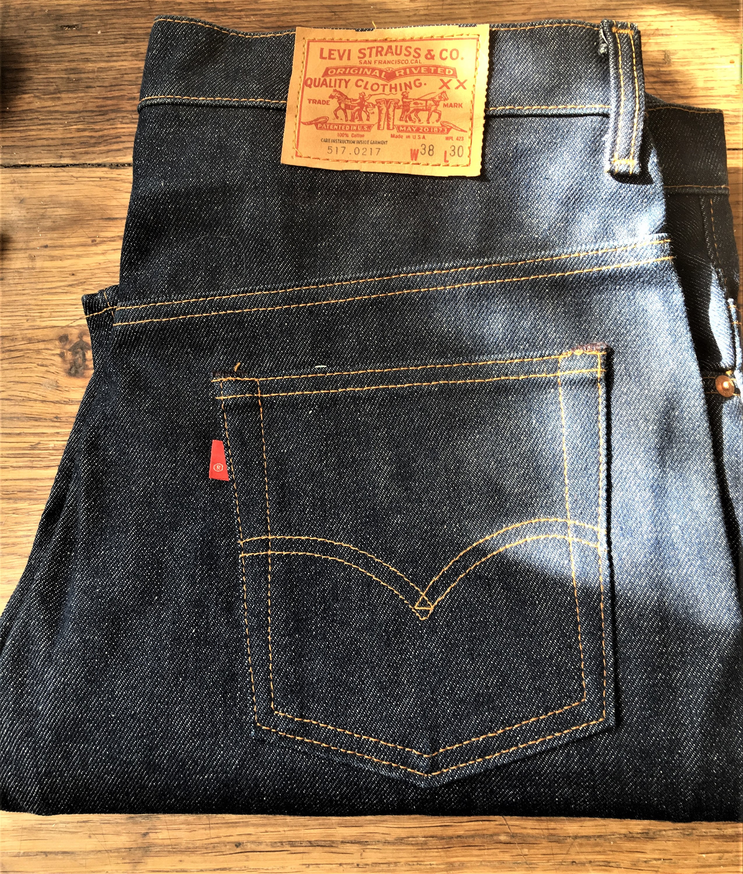 USA製 Levi's 517-0217 W36L32 VINTAGE 4 VTG USA 80s 1981 Levi's 517 0217 Red Tab Deadstock