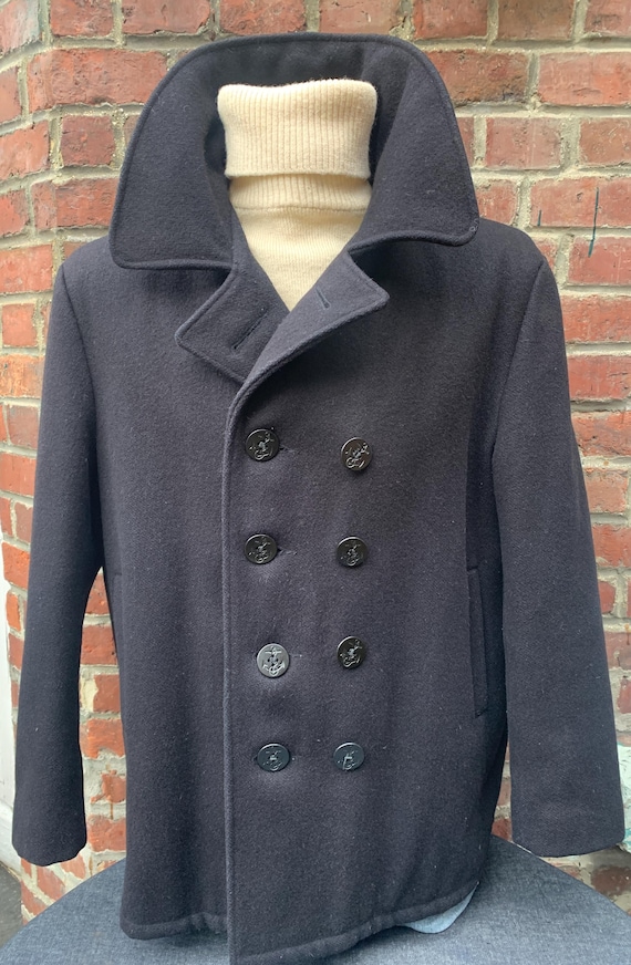 Schott, 80s Schott Peacoat US Made Very Good Condition ! Véritable Caban Schott made in USA Size 46 L/XL Very Good Condition !