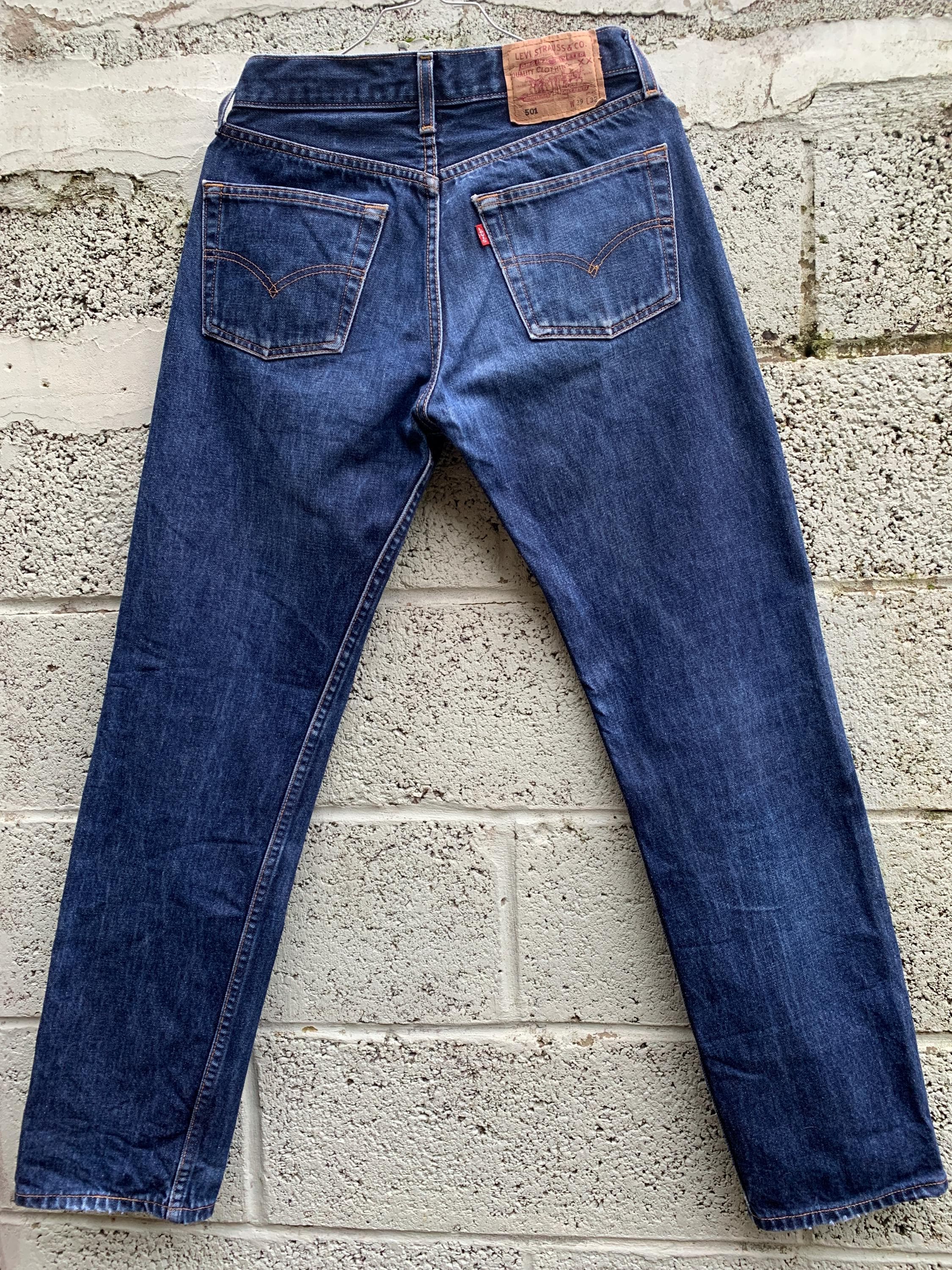 Levi’s 501 student W25 90’s 米国製vintage Levi's 501 90s Vintage W29 L32 Size Measured/actual Size Measured