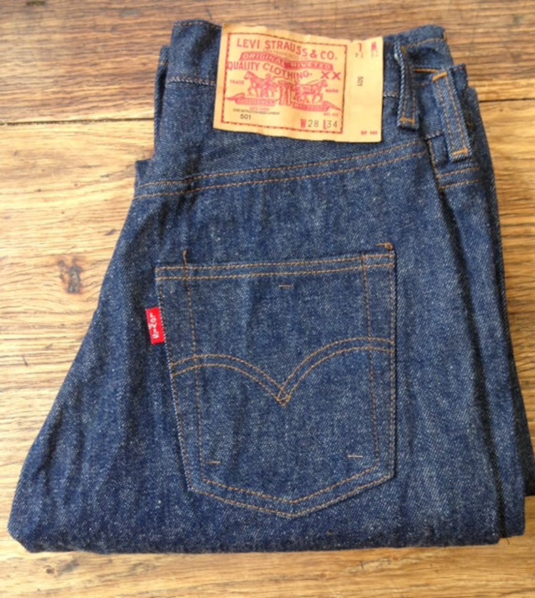 80s Levi's 501 Vintage Shrink to Fit Deadstock W28 L34 80s Levi's 501 Vintage Shrink to Fit Deadstock W28 L34