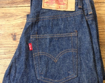 Vintage 1990s LEVIS 501 Preshrunk #547 Dark Denim Jeans 33 x 36 