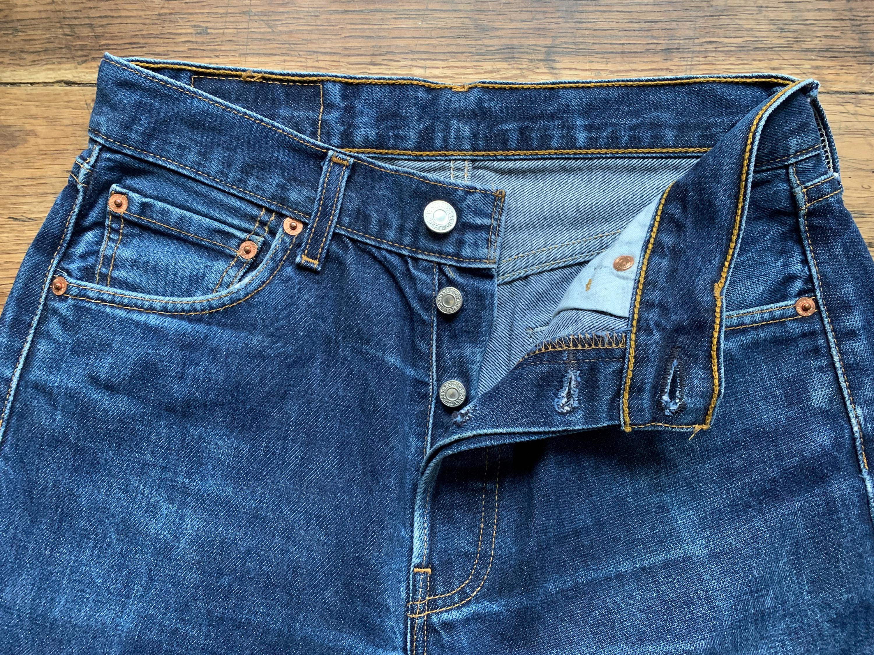 Levi's 501 90s Vintage W29 L32 Size Measured/actual Size Measured