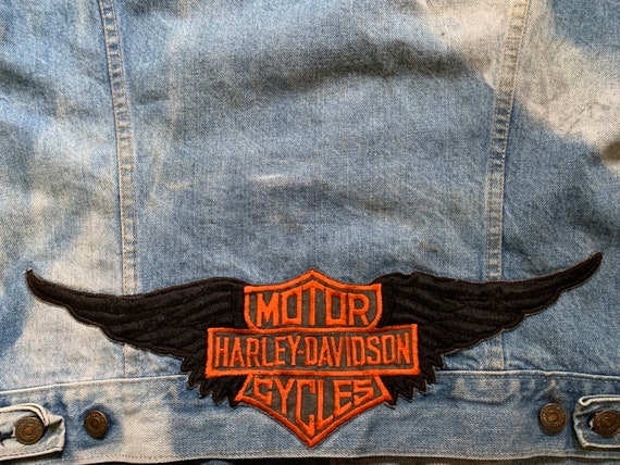 Levis Vintage Vest Jacket 1970s Harley Davidson p… - image 6