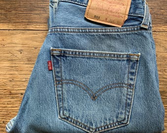 Vintage Levi's 501 Jeans: 90s Classic Blue Denim, W31 L30 - Etsy
