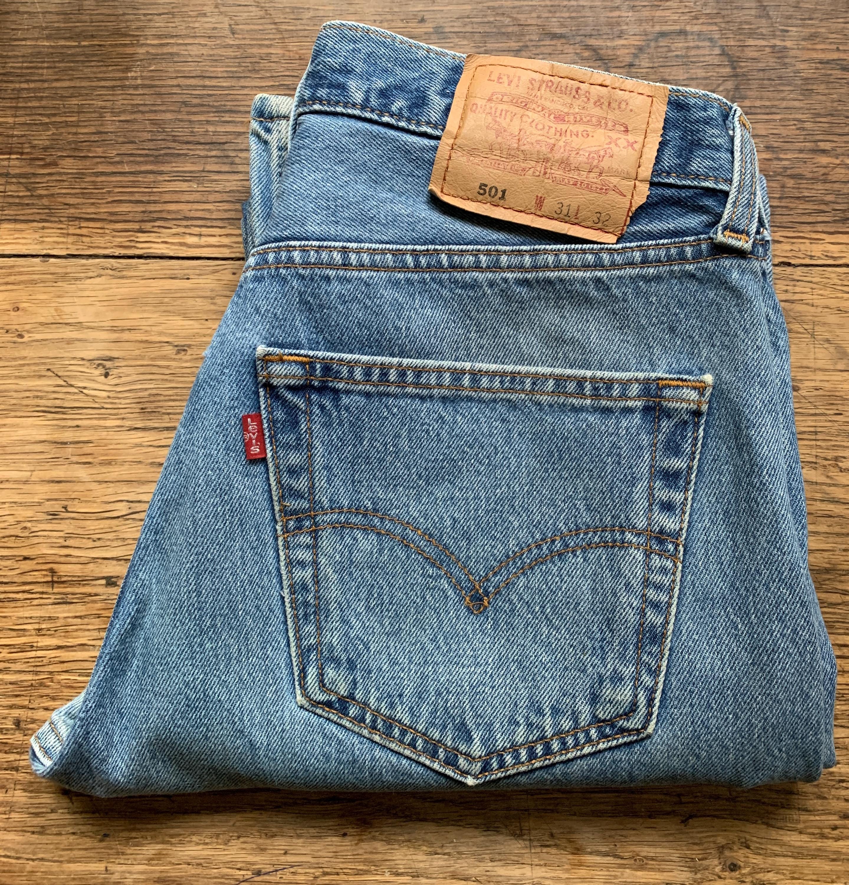 Levis 501 W32 L32 - Etsy Levis 501 W32 L32 - Etsy
