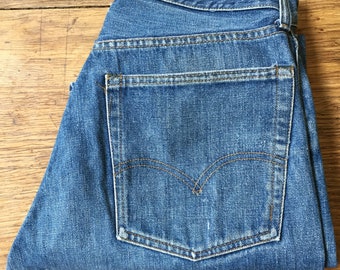 【vintage】60's Levi's 501 bigE Rare 60s Levi's 501 Hidden Rivets Big E Selvedge Redline Jeans