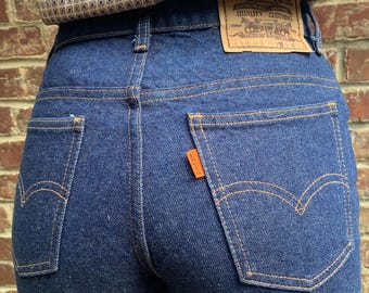 80s Levi's 630 Deadstock Vintage Early 80s W28 L34 Actual Size Measured-Taille Fait Mesuree W27-33.5Fr L34-87cm Old-New NOS