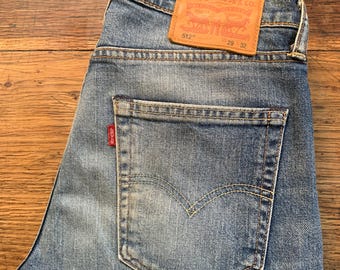 Levi's 512 Vintage W29 L32 Actual Size Measured/Taille Réelle Mesurée W30-37.5Fr L31-79cm Slim Fit ! Very Good Condition !