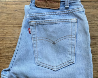 95' Made in USA Vintage Levi's 501 W29,5 L29,5 Faded Blue Jeans