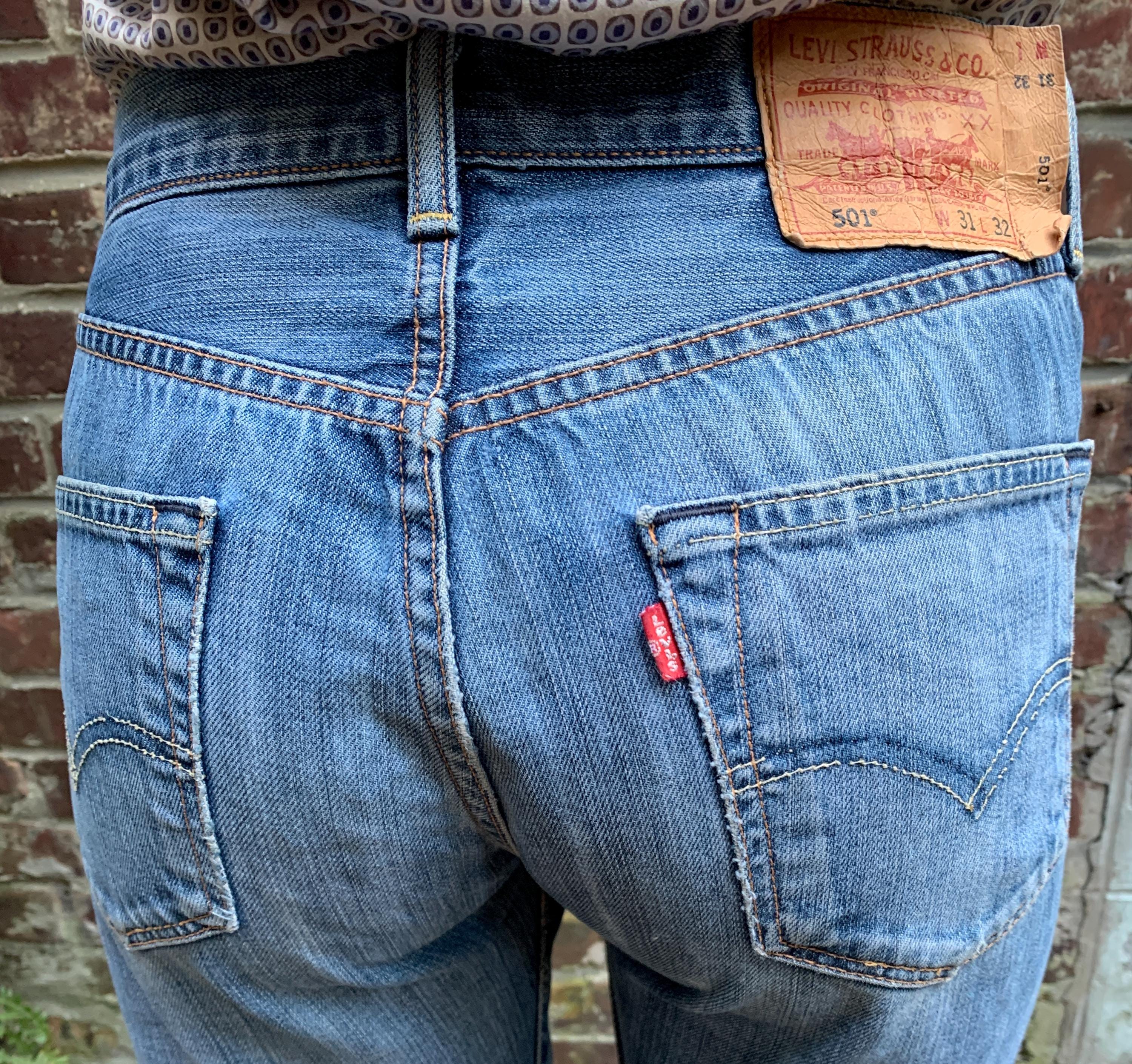 Levi's 501 Vintage W31 L32 Actual Size Measured/taille Levi's 501 Vintage W31 L32 Actual Size Measured/taille