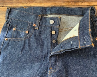 80s Levi's 501 Vintage Shrink to Fit Deadstock With Tags W28 L34