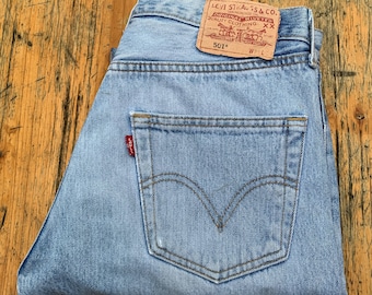 Vintage Levi's 501 Jeans: 90s Classic Blue Denim, W31 L30 - Etsy