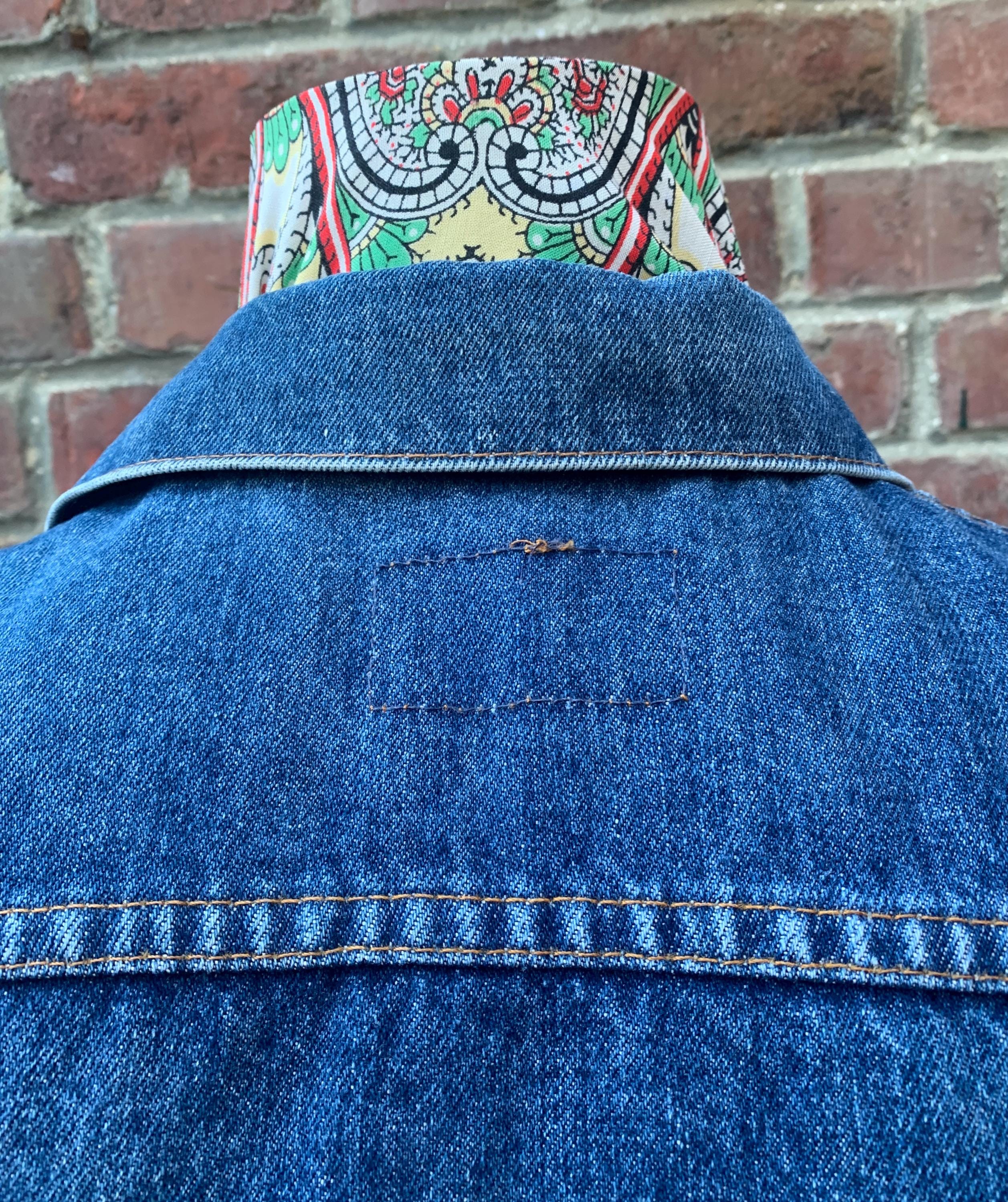70s Levi's Vintage Biker Vest Jacket USA Made Actual Size Measured