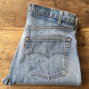 70s Levi&#39;s 505 USA Made Vintage W36 L31 Made in USA Actual Size Measured/Taille Réalité Mesuree W36-46Fr L31-79cm
