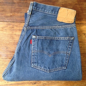 Levi&#39;s 501 Vintage Redline Selvedge W 36 L30 Made in USA 70&#39;s Actual Measured Size W34-43Fr L27.5-70cm VERY GOOD Condition!