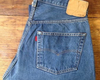 Levi's 501 Vintage Redline Selvedge W 36 L30 Made in USA 70's Actual Measured Size W34-43Fr L27.5-70cm VERY GOOD Condition!