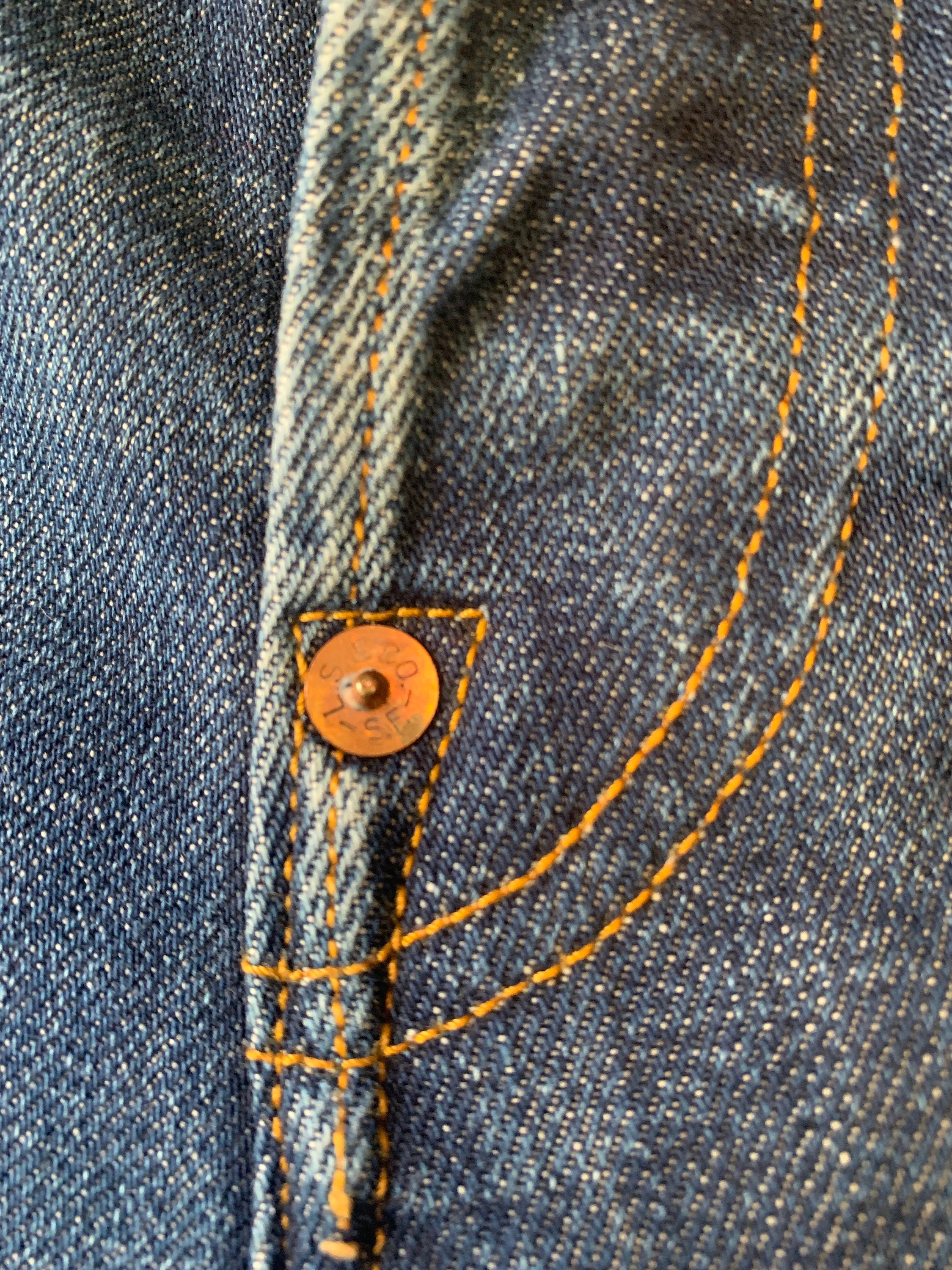 Levi's 201 1890-1901 Repro W29 L32 Actual Size Measured-size Real