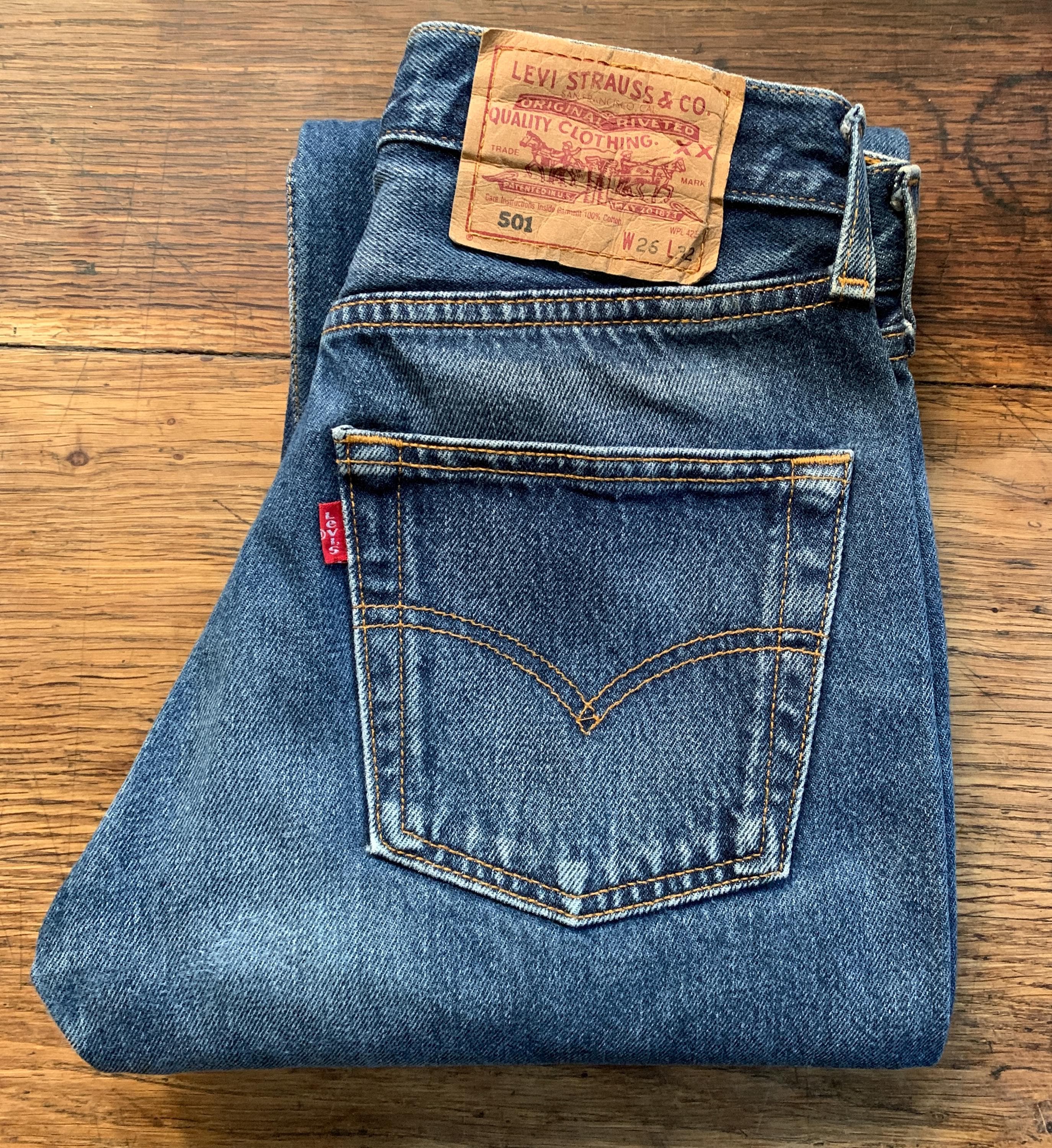 90年代リーバイス501ヴィンテージ W26 L32 サイズ：W25-31Fr L31-79cm