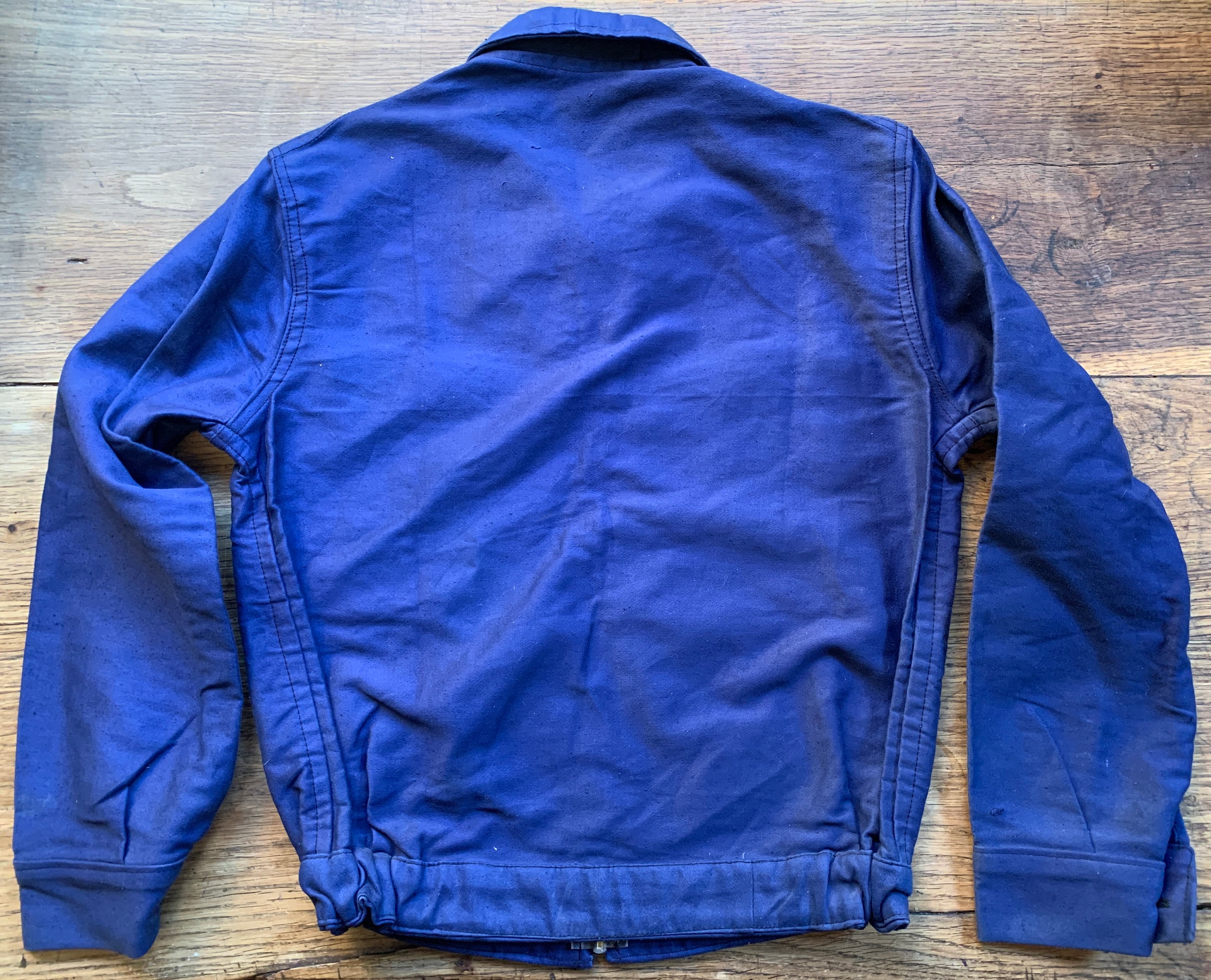 Deadstock 50s Cyclist Work Jacket French Moleskin Made in Deadstock 50s Cyclist Work Jacket French Moleskin Made in