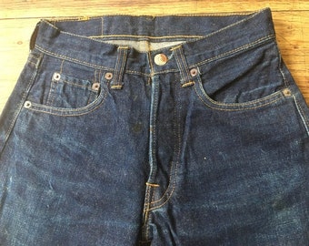 60s Levis 501 Big E Redline Selvedge Made in USA W27 L32 Actual