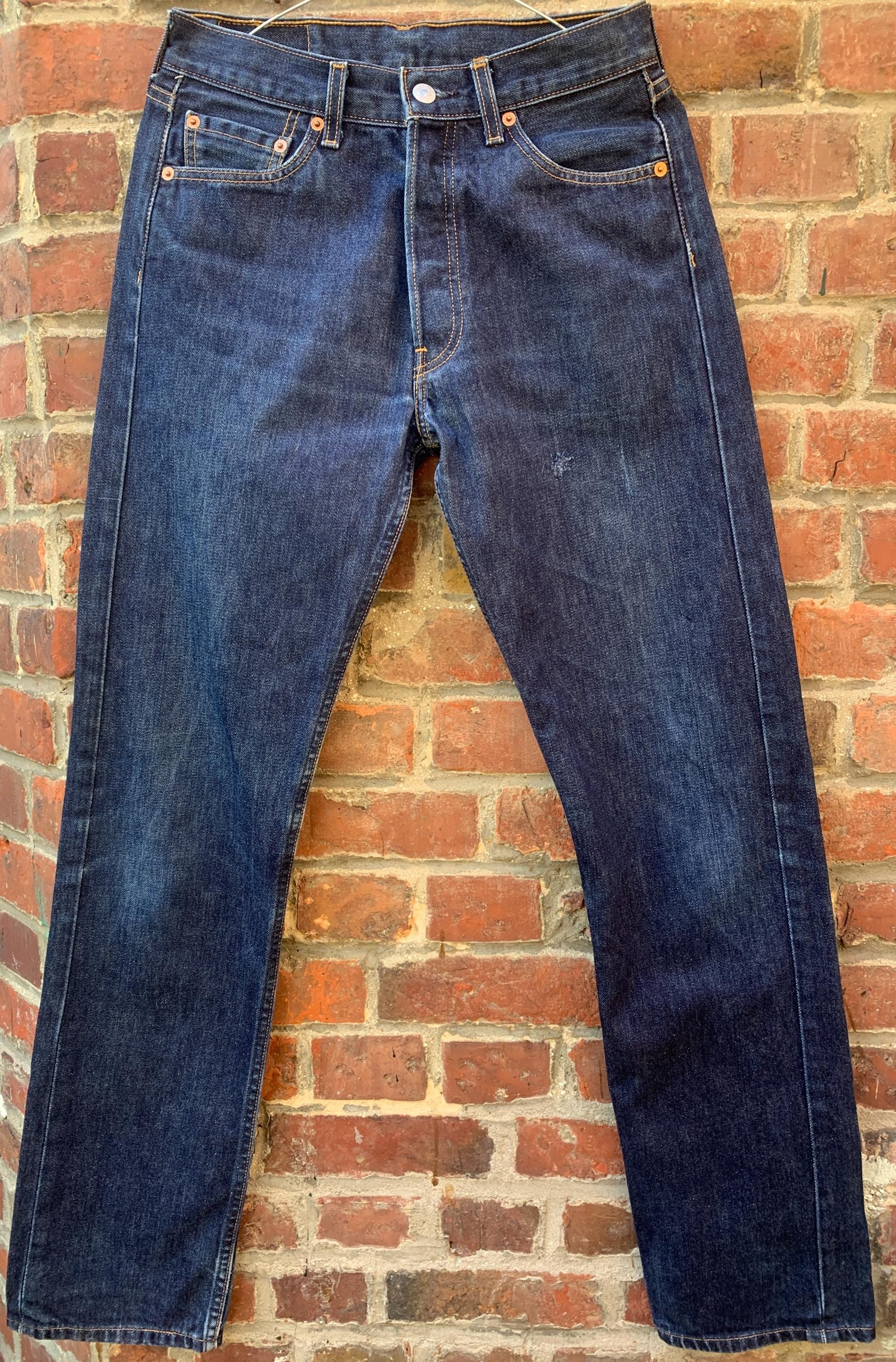 90s Levi's 501 Vintage W29 L34 Size Measured/taille Measurée W27