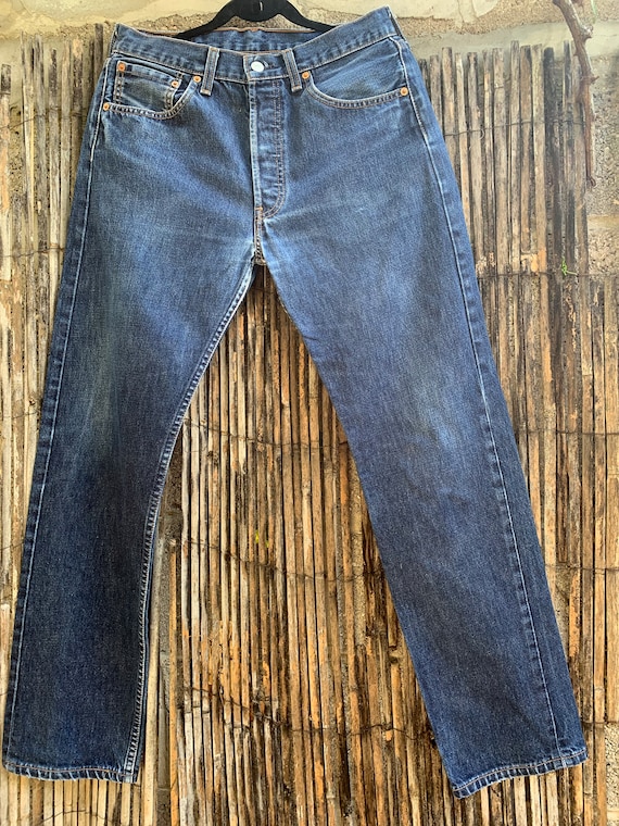 Levi's 501 90s Vintage W32 L32 Actual Size Measured/taille Levi's 501 90s Vintage W32 L32 Actual Size Measured/taille