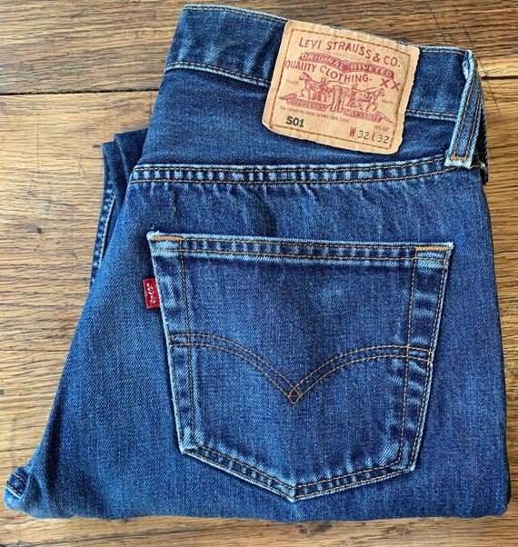 Levi's 501 Vintage W32 L32 Actual Size Measured W30-3… - Gem