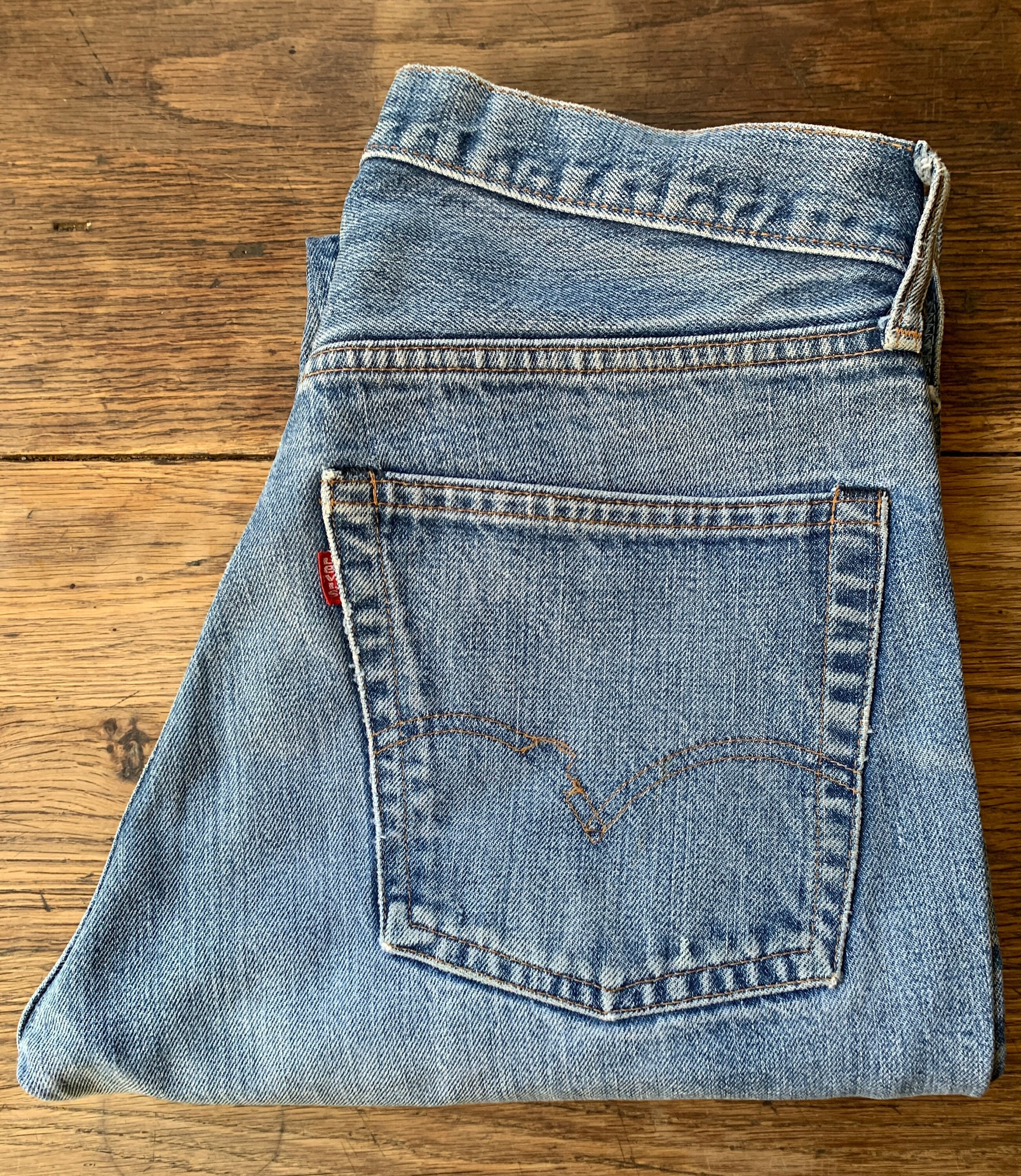 Levi's 505 Vintage Made in USA 70's W32 L31 Actual Size